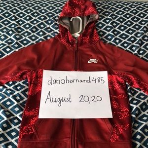 Nike Red Sweat Jacket